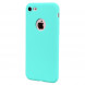 Матовый мягкий чехол для iPhone 8 / 7 (голубой)
