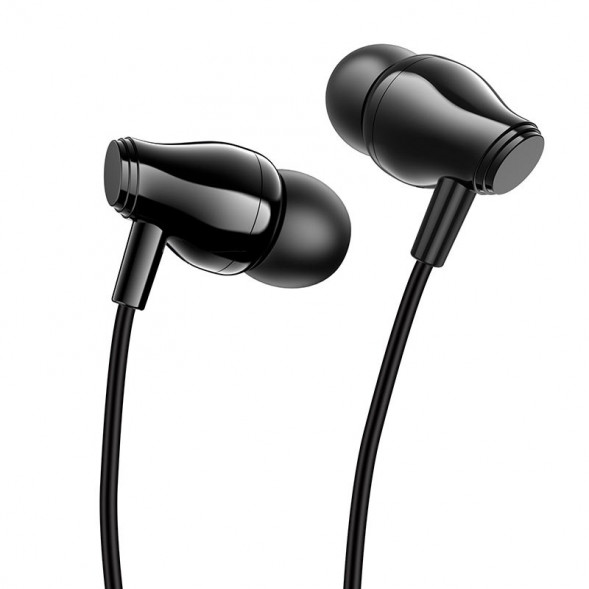 Проводные наушники Borofone BM61 Wanderer Universal Earphones With Mic (Черный)