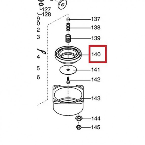 145841500 Уплотнитель кофемашины Saeco, Gaggia 996530015809