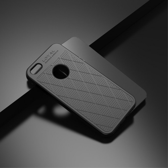 Чехол накладка Hoco Loyal для iPhone 5, 5S, SE (черный)