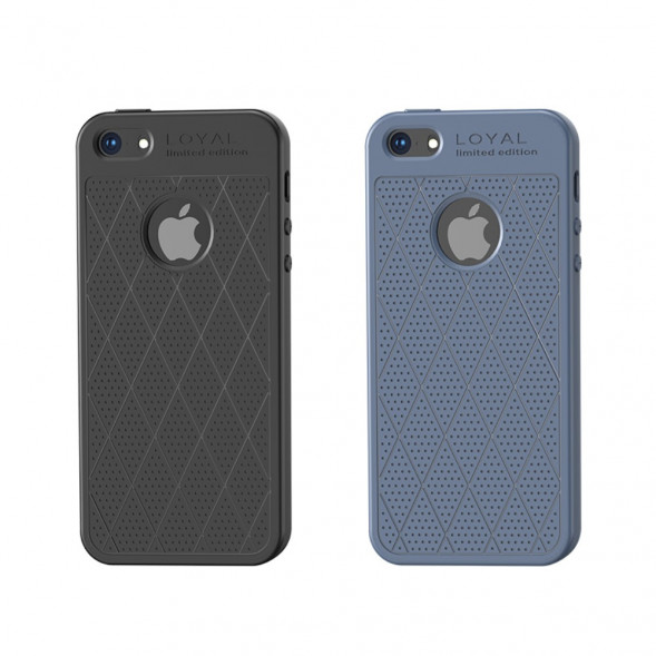 Чехол накладка Hoco Loyal для iPhone 5, 5S, SE (черный)