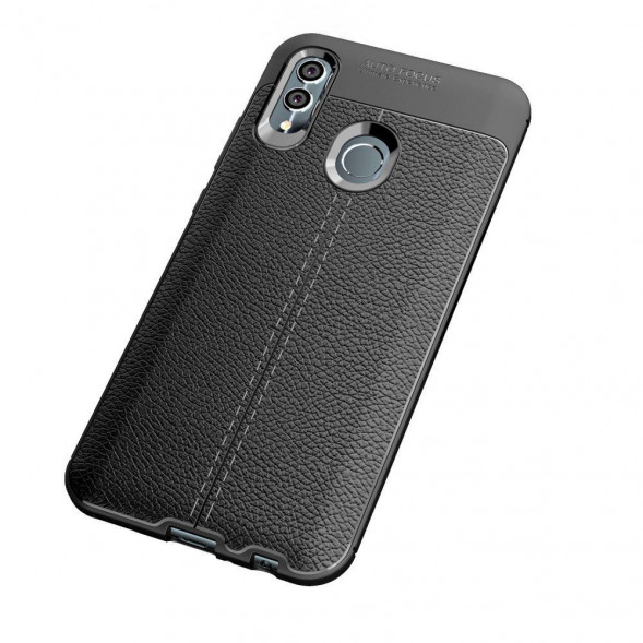 Чехол Litchi Grain для Huawei Honor 10 Lite, P Smart (2019) (черный)