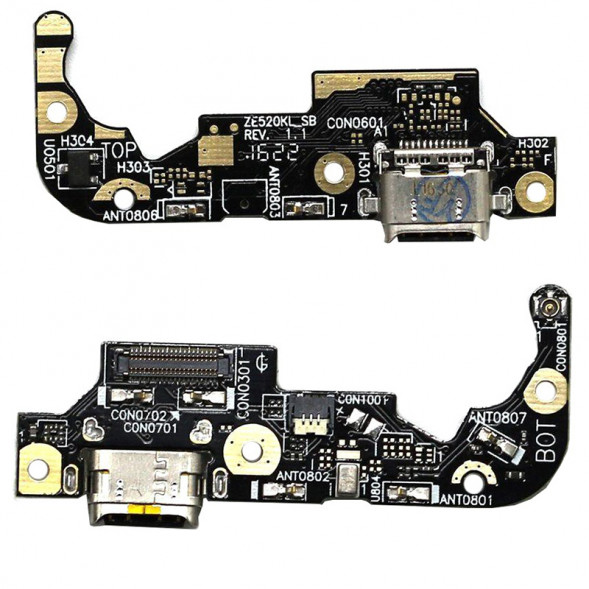 Шлейф Asus ZE520KL ZenFone 3 плата на разъем зарядки, микрофон