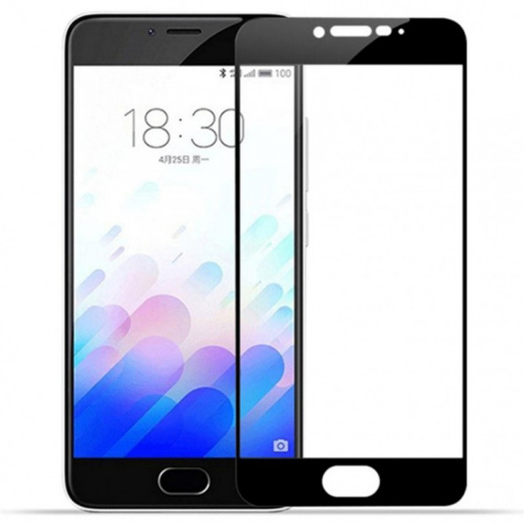 3D Защитное стекло для Meizu M3 Note (Черное)