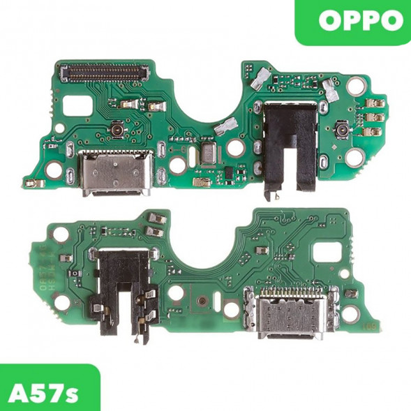 Шлейф для OPPO A57s (CPH2385) плата нижняя на разъем зарядки, гарнитуры, микрофон