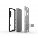 Габридный чехол накладка для HTC One A9 (Серебристый)