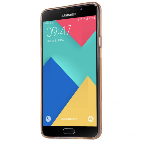 Чехол накладка Nillkin для Samsung Galaxy A7 (2016) SM-A710F (Коричневый)