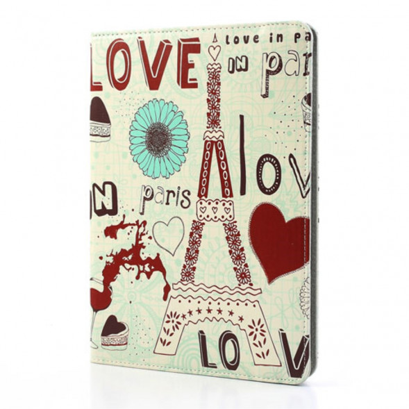 Чехол книжка с рисунком для iPad Air (Люблю Париж)