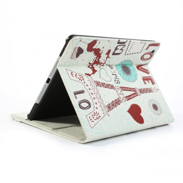 Чехол книжка с рисунком для iPad Air (Люблю Париж)