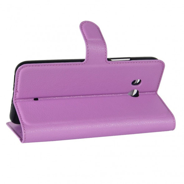 Чехол книжка с визитницей для HTC U11 (фиолетовый)