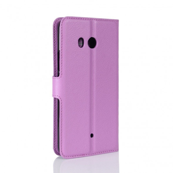Чехол книжка с визитницей для HTC U11 (фиолетовый)