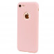 Матовый мягкий чехол для iPhone 8 / 7 (розовый)