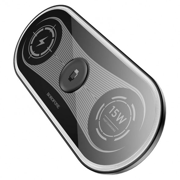 Беспроводное зарядное устройство Borofone BQ14 Absolute 3 в 1, 22,5W (черный)