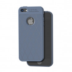 Чехол накладка Hoco Loyal для iPhone 5, 5S, SE (синий)