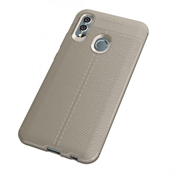 Чехол Litchi Grain для Huawei Honor 10 Lite, P Smart (2019) (серый)