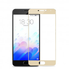 3D Защитное стекло для Meizu M3 Note (Золотистое)