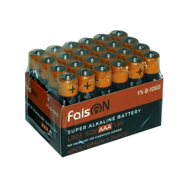 Батарейка AAA FaisON LR03-24Box Super Alkaline, 1.5B