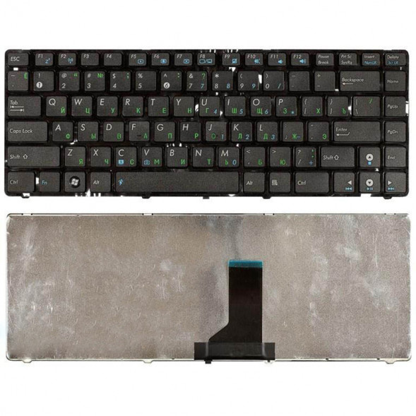 Клавиатура для ноутбука Asus UL30 K42 K43 X42 U41 (черная с рамкой) 000136