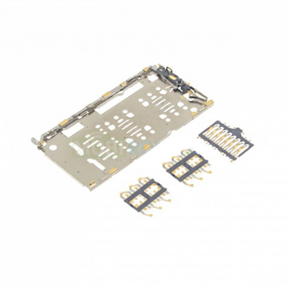 Коннектор SIM+MMC для Samsung A750F, A307F, A920F, A105F, A205F, A505F, M105F, M205F, M307F