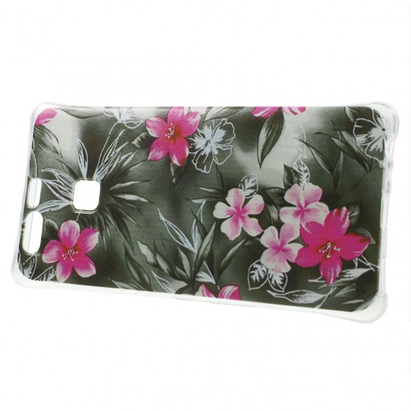 Чехол-накладка с рисунком для Huawei P9 (Цветы)