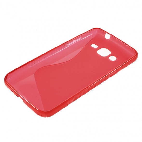 Чехол накладка для Samsung Galaxy J3 2016 J320F (красный)