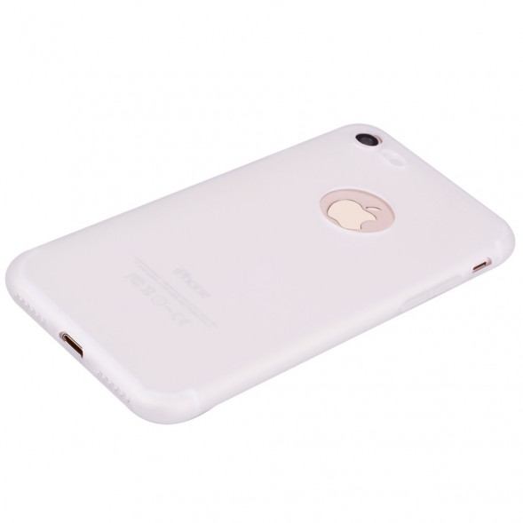 Матовый мягкий чехол для iPhone 8 / 7 (белый)