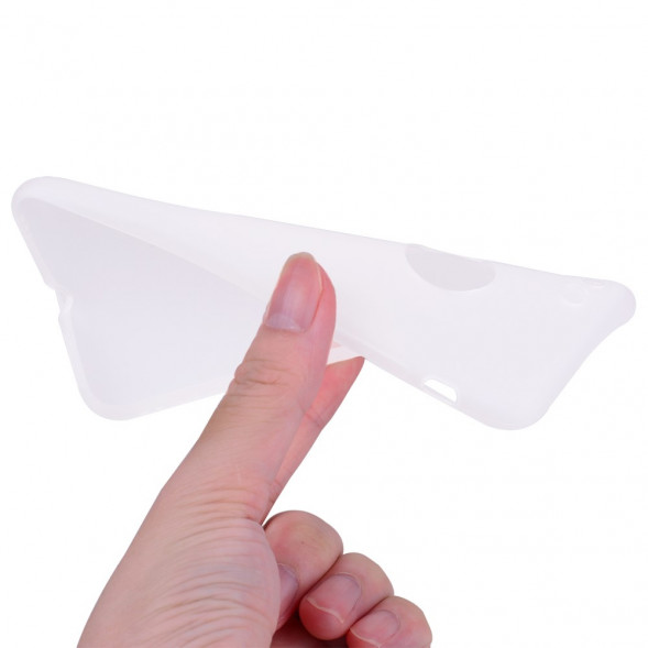 Матовый мягкий чехол для iPhone 8 / 7 (белый)