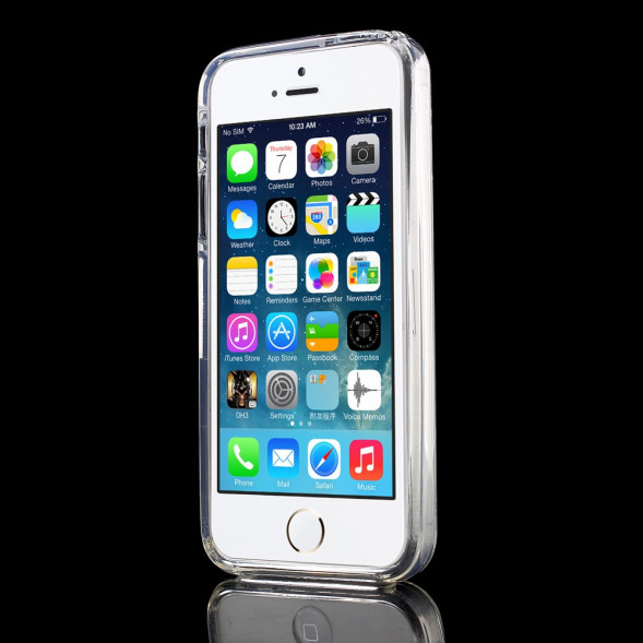 Силиконовый чехол Goospery для iPhone 5, 5S, SE (прозрачный)