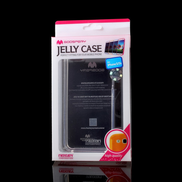 Силиконовый чехол Goospery для iPhone 5, 5S, SE (прозрачный)