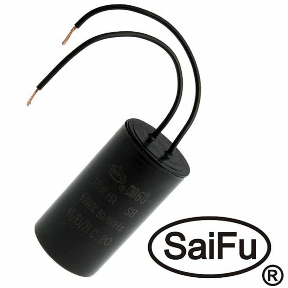 Конденсатор CBB60 15uF 630V WIRE (SAIFU)