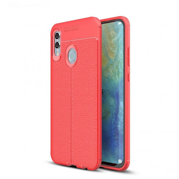 Чехол Litchi Grain для Huawei Honor 10 Lite, P Smart (2019) (красный)