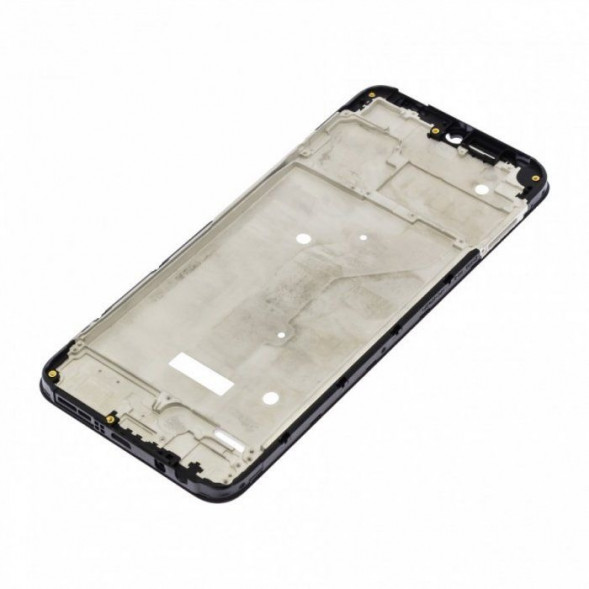 Рамка дисплея для Tecno Spark 8C, Spark Go (2022) (черная) средняя часть корпуса