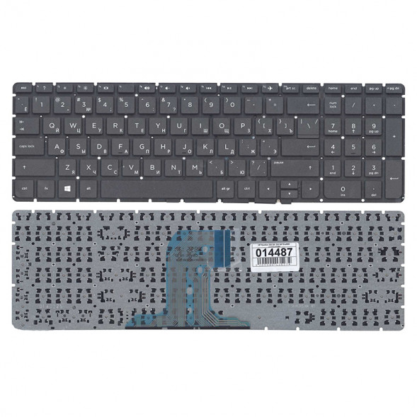 Клавиатура для ноутбука HP Pavilion 250 G4 G5, 255 G4, 15-af (черная) без рамки