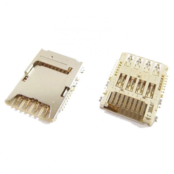 Коннектор SIM+MMC для Samsung N9000, N9005, i9200, G7102, G900F, G355H, G360H, G530H, i9300I, N7505, J100