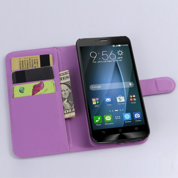 Чехол книжка для Asus Zenfone 2 ZE500CL (фиолетовый)