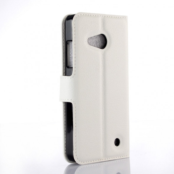 Чехол книжка с визитницей для Microsoft Lumia 550 (Белый)