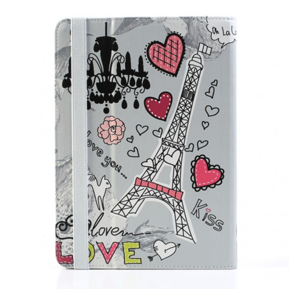 Чехол книжка с рисунком для iPad Air (Эйфелева башня)