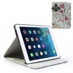 Чехол книжка с рисунком для iPad Air (Эйфелева башня)