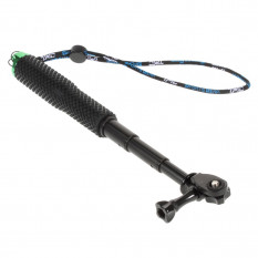 Ручной монопод селфи телескопическая палка AT-Y14 для GoPro Hero 4, 3+, 3, 2, 1 (Зеленый)