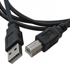USB-B M USB-A M 1.5m black (SZC) Компьютерный шнур