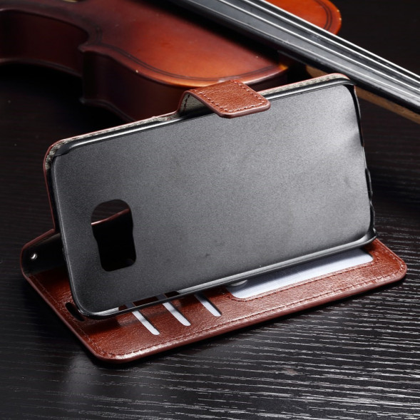 Чехол книжкой Crazy Horse для Samsung Galaxy S6 G920 (коричневый)