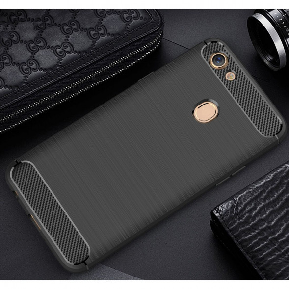 Чехол-накладка Carbon Fibre для OPPO F5 (черный)