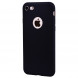Матовый мягкий чехол для iPhone 8 / 7 (черный)