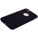 Матовый мягкий чехол для iPhone 8 / 7 (черный)