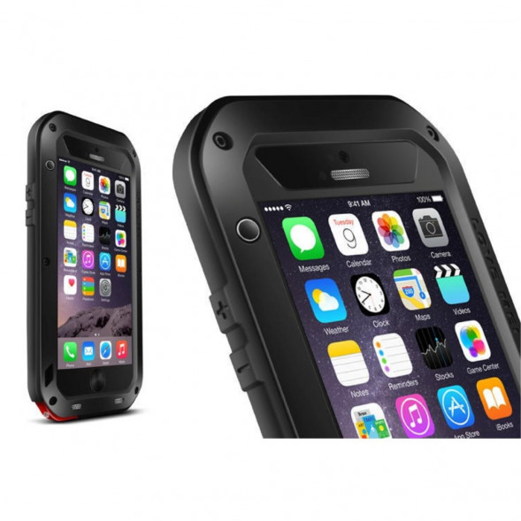 Гибридный чехол LOVE MEI для iPhone 6 Plus, 6S Plus (черный)