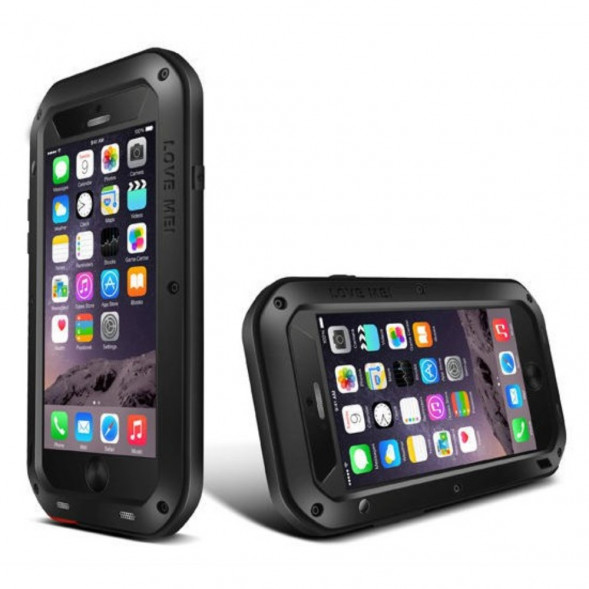 Гибридный чехол LOVE MEI для iPhone 6 Plus, 6S Plus (черный)