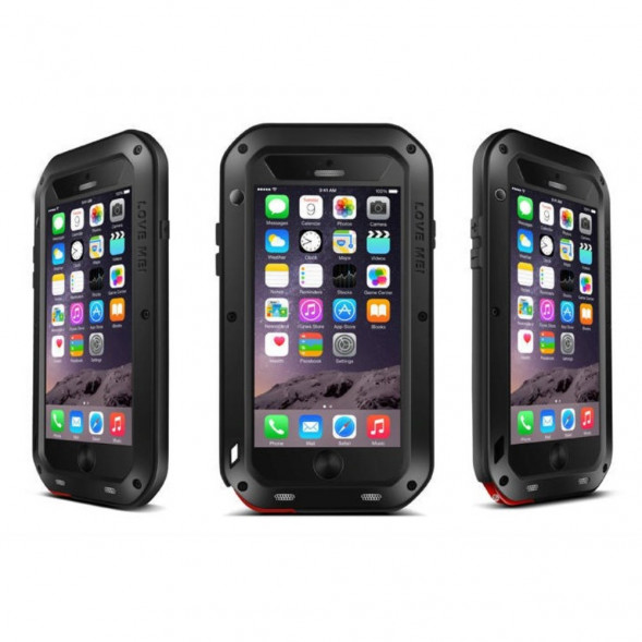 Гибридный чехол LOVE MEI для iPhone 6 Plus, 6S Plus (черный)