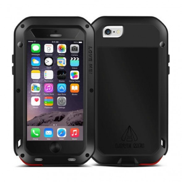 Гибридный чехол LOVE MEI для iPhone 6 Plus, 6S Plus (черный)