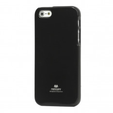 Силиконовый чехол Goospery для iPhone 5, 5S, SE (черный)
