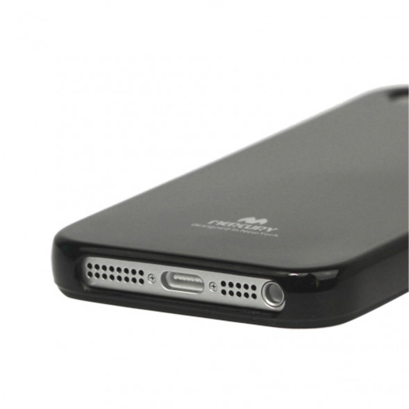 Силиконовый чехол Goospery для iPhone 5, 5S, SE (черный)